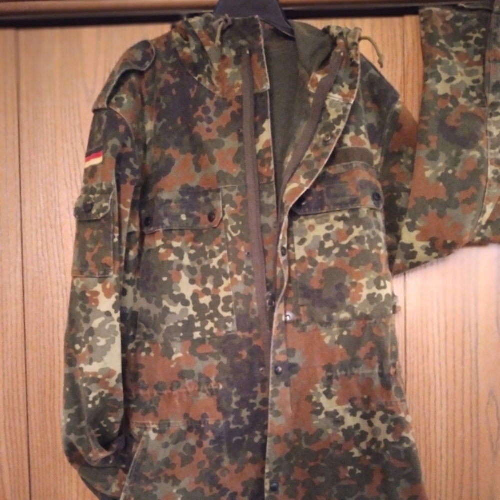 Spring into Fall Camo Mid-length jacket